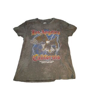 Hollister Tshirt Women Sz XS World Tour Los Angeles California 1999 Casual Retro